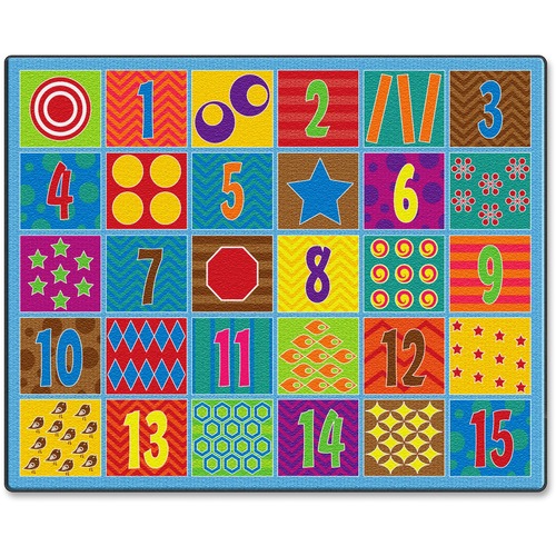 Flagship Carpets, Inc. Counting Fun Numbered Rug, 10'9x13'2, Multi