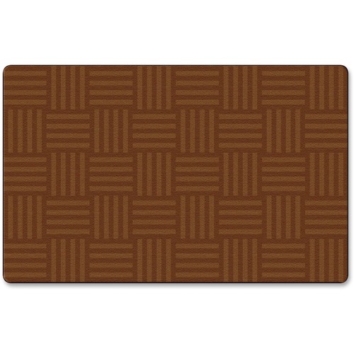 Flagship Carpets, Inc. Hashtag Solid Color Rug, 6'x8'4, Chocolate