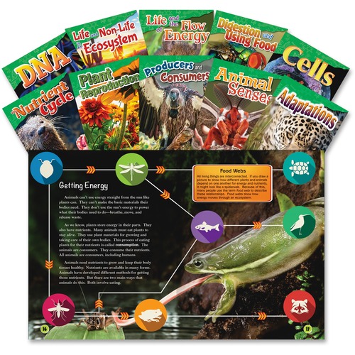 Shell Education Teacher Created Materials Life Science Books, Grade 4-5, 10/Set, Multi