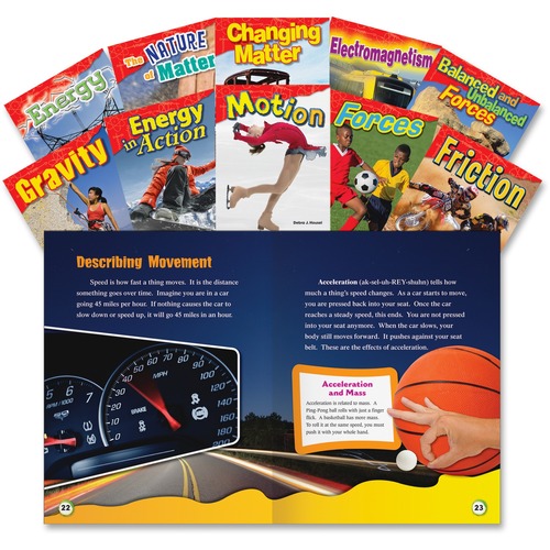 Shell Education Teacher Created Materials Physical Science Books, Grade 2-3, 10/Set, Multi