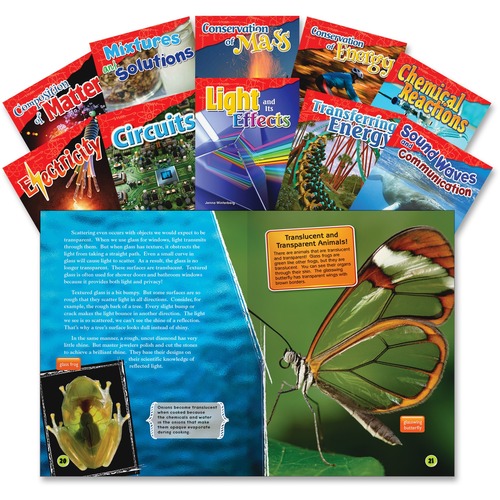 Shell Education Teacher Created Materials Physical Science Books, Grade 4-5, 10/Set, Multi