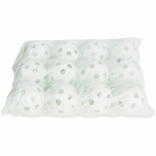 Champion Sports Baseball,Hollow Plastic,9"D,1 Dozen,White