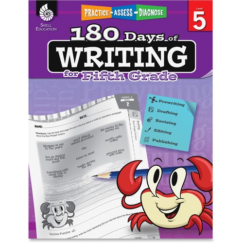 Shell Education Teacher Created Materials 180 Days Workbook, Writing, Grade 5