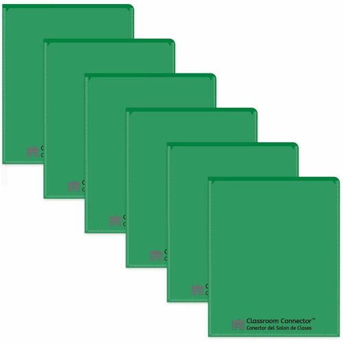 C-Line Folder, 2-Pocket, Poly, 50-Sht Cap, Letter, 25/BX, Green