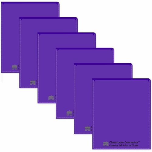 C-Line Folder, 2-Pocket, Poly, 50-Sht Cap, Letter, 25/BX, Purple