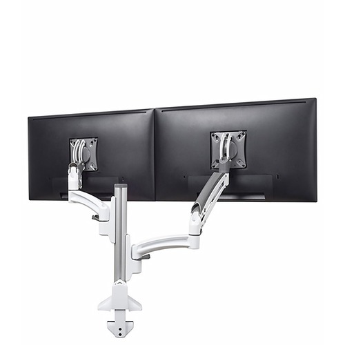 CHIEF Monitor Mount, Dual, Reduced Height, 20" Range, White