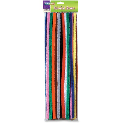 Pacon Colossal Stems, 19-1/2"x5/8", 50/PK, AST