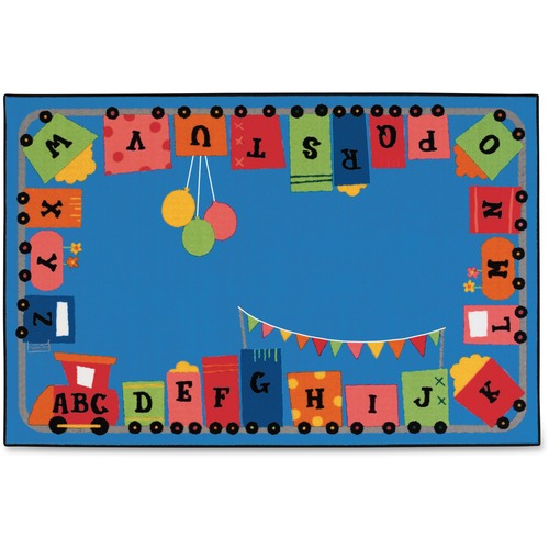 Carpets for Kids Alphabet Themed Rug, 8'x12', Rectangle, Multi