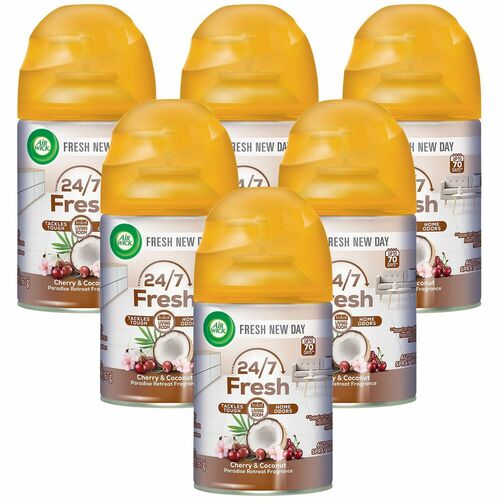 Reckitt Benckiser Air Freshener Refill, Paradise Retreat,5.89 oz, 6/CT, Multi