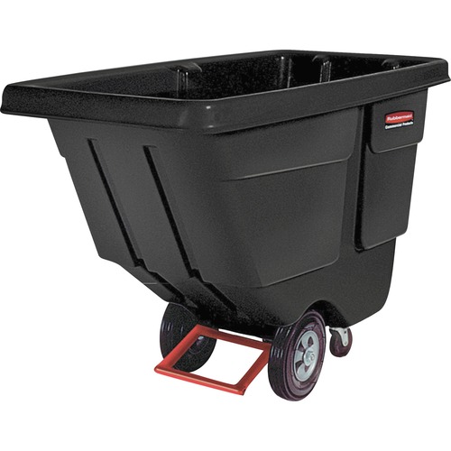 Rubbermaid Commercial Products Utility Duty Tilt Truck, 33-1/2"x72-1/5"x43-4/5", Black