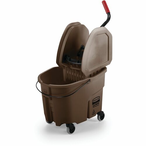 Rubbermaid Commercial Products Mop Bucket Wringer, 35Qt, 15-1/2"x20"x23-1/2", Brown
