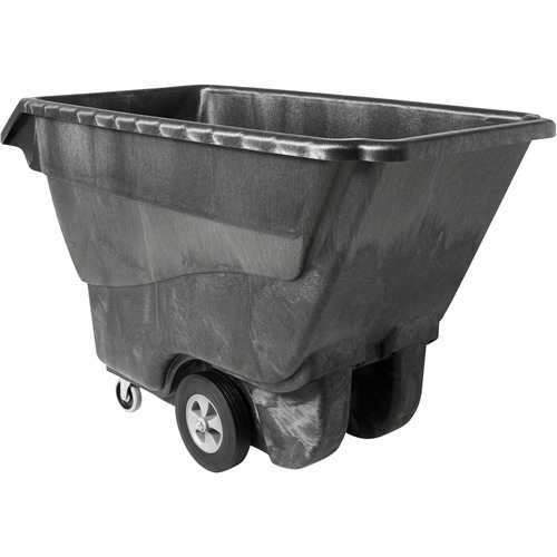Rubbermaid Commercial Products Tilt Truck,1 Cubic Yard,1250 lb Cap,33"x72"x43",Black