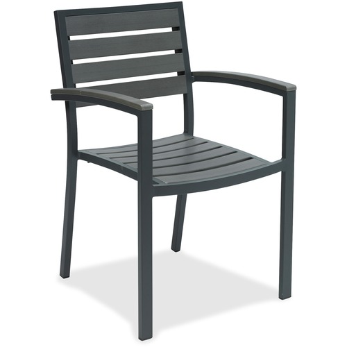 KFI Seating Chair, w/Arms, Outdoor, 22"x21-1/2"x33-4/5", GY