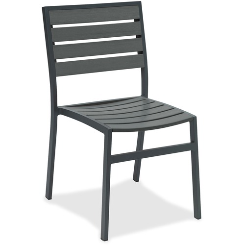 KFI Seating Chair, Armless, Outdoor, 22"x21-1/2"x33-4/5", GY