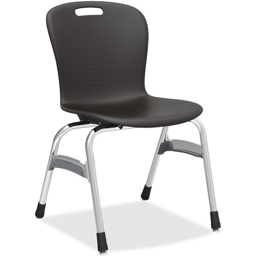 Virco Chair, No Arms,22-5/8"x20-3/4"x33",4/CT,BK/CE