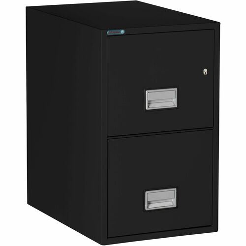 Phoenix Safe Intl. Vertical File,Letter,2 Drawers,16.88"x25"x28",BK