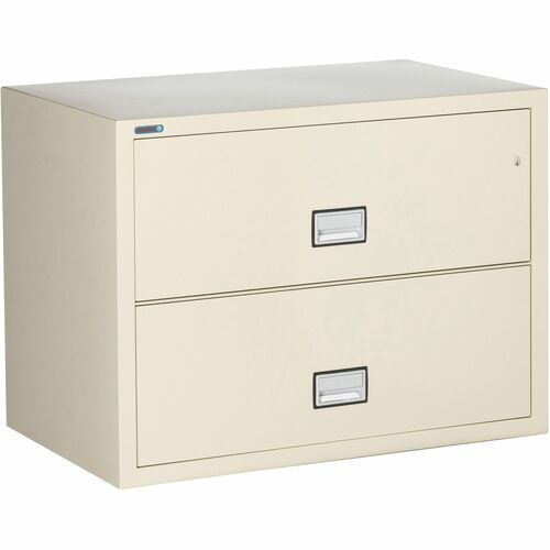 Phoenix Safe Intl. Lateral File,2 Drawers,38.78"x23.63"x28.75",Putty