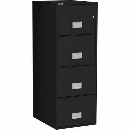Phoenix Safe Intl. Vertical File,Legal,4 Drawers,19.88"x25"x54",BK