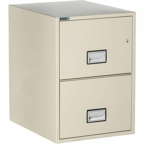 Phoenix Safe Intl. Vertical File,Legal,2 Drawers,19.88"x25"x28",Putty