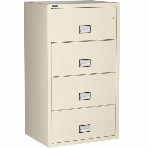 Phoenix Safe Intl. Lateral File,4 Drawers,31"x23.63"x54.7",Putty