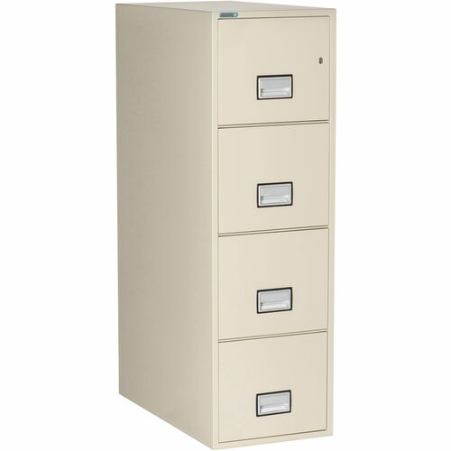 Phoenix Safe Intl. Vertical File,Letter,4 Drawers,16.88"x31"x54",Putty
