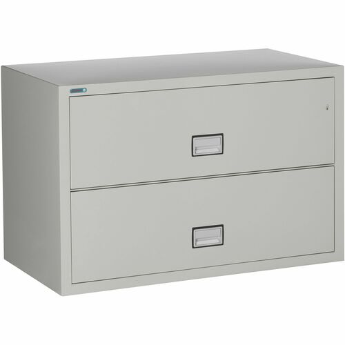 Phoenix Safe Intl. Lateral File,2 Drawers,44"x23.63"x28.75",LGY