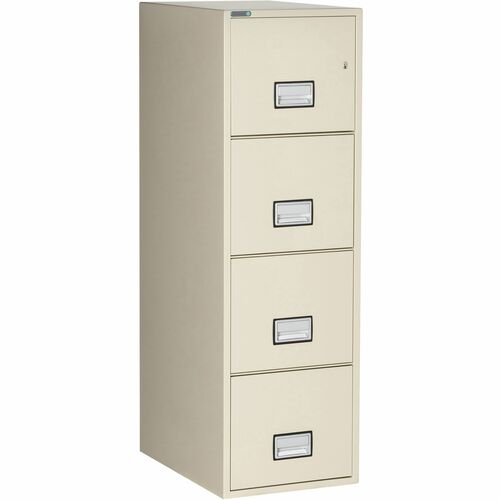 Phoenix Safe Intl. Vertical File,Letter,4 Drawers,16.88"x25"x54",Putty