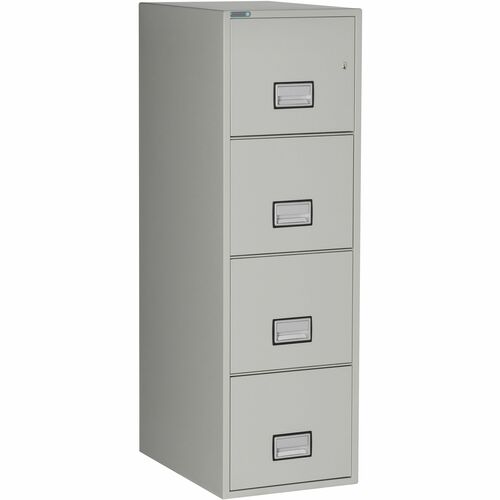 Phoenix Safe Intl. Vertical File,Letter,4 Drawers,16.88"x25"x54",LGY