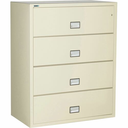 Phoenix Safe Intl. Lateral File,4 Drawers,44"x23.63"x54.7",Putty