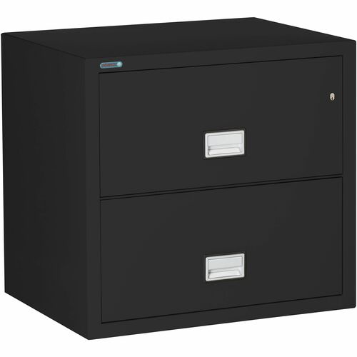 Phoenix Safe Intl. Lateral File,2 Drawers,31"x23.63"x28.75",BK