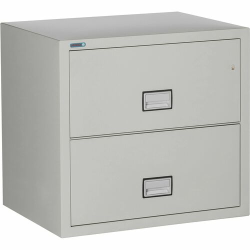 Phoenix Safe Intl. Lateral File,2 Drawers,31"x23.63"x28.75",LGY