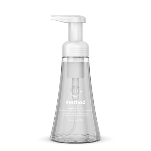 Method Products Handwash, Foaming, Sweet Water, 10oz Pump, 6/CT, Clear