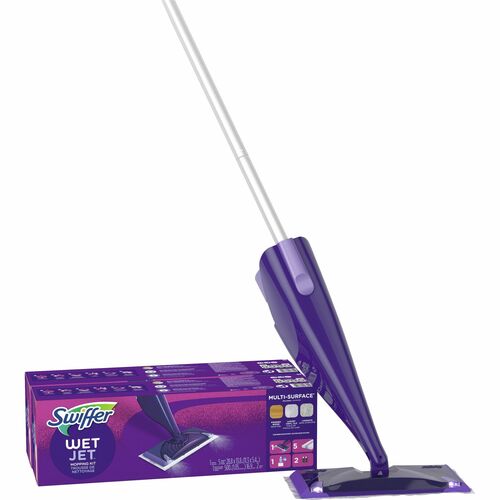 Procter & Gamble Commercial Mopping Kit,Swiffer Wetjet,w/1 Mop/5 Pads/1 Solution,2KT/CT