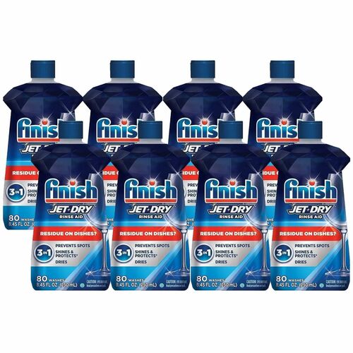 Reckitt Benckiser Rinse Aid, 8.45 fl oz., 8/CT, Blue