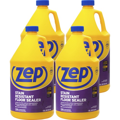 Zep Commercial Floor Sealer, Stain Resistant, 1 Gallon, 4/CT