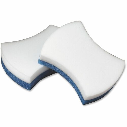 3M Easy Erasing Pads, 2-8/10"x4-1/2"x1-1/4", 12/CT, White/Blue
