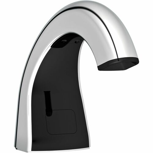 Rubbermaid Commercial Products Dispenser, f/Foam Soap, Touch-Free, 4/CT, Chrome/Black