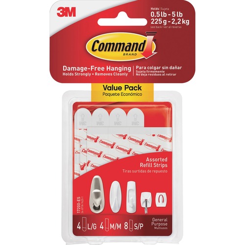 Command Assorted Refill Strips MMM17200ES
