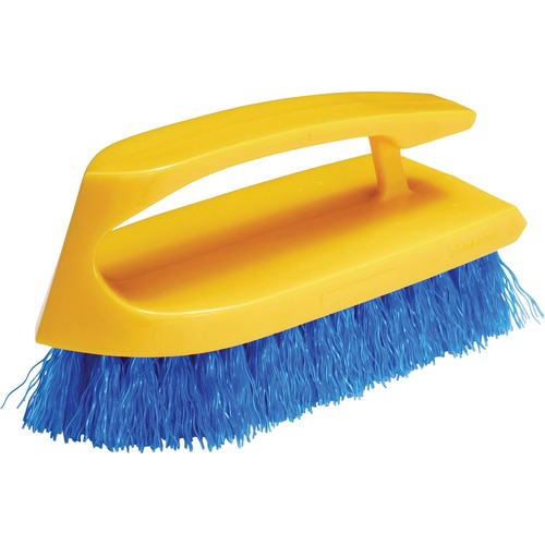 Rubbermaid Commercial Products Scrub Brush, Iron Handle, Plastic Block, 6", 12/CT, BEYW
