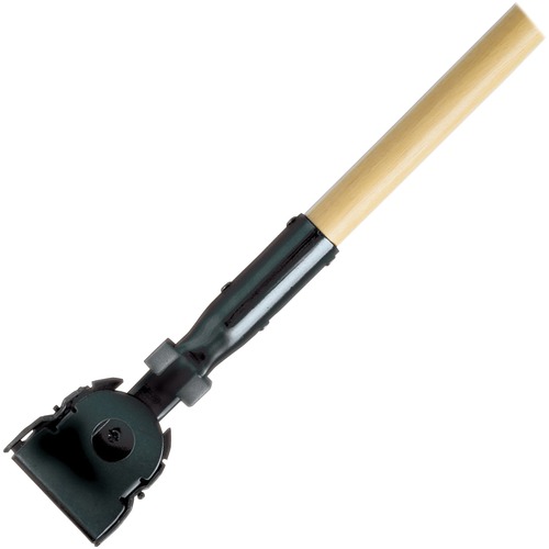 Rubbermaid Commercial Products Dust Mop Handle, Snap-On, 60" Long, 12/CT, Hardwood