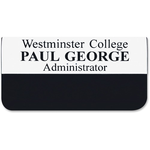 Shachihata Inc Pocket Name Badge, 1-1/2"x3", Ast