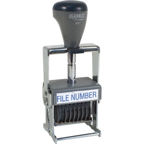 Shachihata Inc Self-Inking Steel Number Stamp, 1-1/8"x1-5/8", Ast