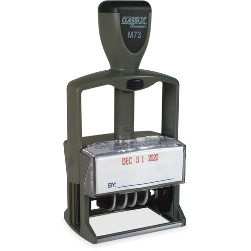 Shachihata Inc Self-Inking Plastic Date Stamp, 1-3/8"x2-1/4", Ast