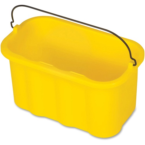 Rubbermaid Commercial Products Sanitizing Caddy, 10 Quart, 14"x7-1/2"x8", 6/CT, Yellow