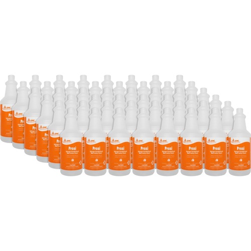Rochester Midland Corporation Bottle w/Cleaner Label, Empty, 32oz, 48/CT, Frosted
