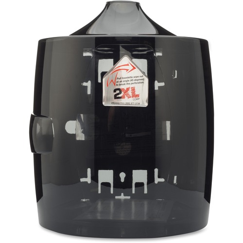 2XL CORP Gym Wipes Wall Dispenser, Smoke/Gray