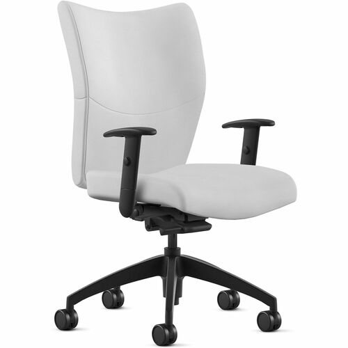 9to5 Seating Chair,w/Arms,MidBack,SynchroTilt,Leather,25"x26"x46",WE