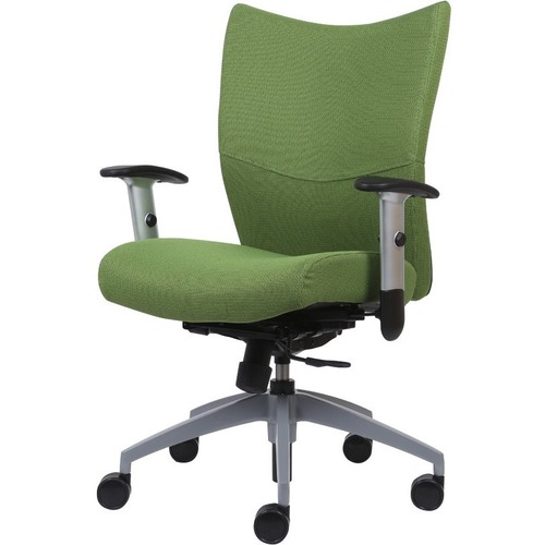 9to5 Seating Chair,w/Arms,MidBack,SwivelTilt,Leather,25"x26"x46",Taupe