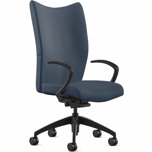 9to5 Seating Chair,HighBack,w/Arms,SynchroTilt,Leather,25"x26"x49",Baltic