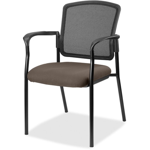 Lorell Guest Chair,Vinyl Seat,w/Arms,25-4/5"x20"x32",Dillon Java